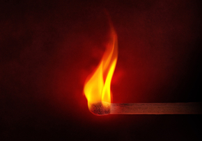 Igniting matchstick
